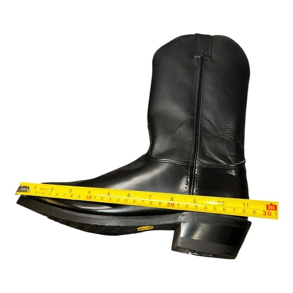 NWT JUSTIN Tobias 12" TALL WESTERN Men's western boot black - Picture 4 of 15